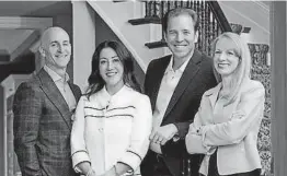  ??  ?? Owners of Camber Realty, from left, John Zuckert, Alison Zuckert, Mark Cramer and Lisa Cramer.