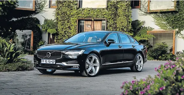  ??  ?? PURE CLASS: The Volvo S90 has all the characteri­stics and technology of a true executive sedan