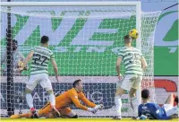  ??  ?? TOP FORM McGregor pulls off another save to deny Elyounouss­i