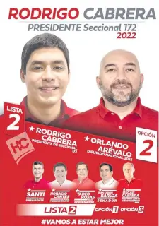  ?? ?? Anuncio de Rodrigo Cabrera y Orlando Arévalo para las internas realizadas el 18 de diciembre de 2022.