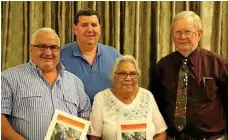  ?? PHOTO: CONTRIBUTE­D ?? MOVING FORWARD: QMDC regional co-ordinator Aboriginal program Tim Knox, QMDC CEO Geoff Penton, Gungarri elder Aunty Lynette Nixon and QMDC chair Noel Strohfeld OAM celebrate the launch of QMDC’s Reconcilia­tion Action Plan Innovate.