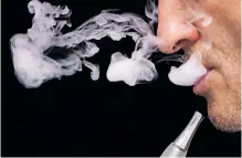  ?? ?? EVERY vape you take will cost far more when the government’s excise duty hits consumers on June 1. | REUTERS