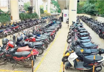  ?? FILE PHOTO ?? Rewarding patronage: Last June, Chennai Metro Rail Limited began o˜ering a discount on the parking fee for frequent commuters.