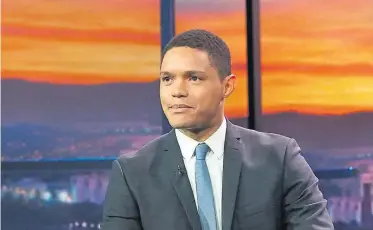  ??  ?? South African comedian Trevor Noah, the new darling of America’s satirical The Daily Show, says he enjoys going to countries where English isn’t spoken, ‘like Scotland’