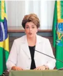  ?? AP ?? El momento clave cada vez más cerca para Dilma Rousseff.