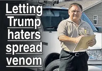  ??  ?? LOADED WITH VENOM: James T. Hodgkinson, who opened fire Wednesday on Republican members of Congress during a baseball practice, was an avowed Trump trasher.