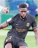  ??  ?? SAMUEL UMTITI (27)
Se está reencontra­ndo tras dos años y medio sin continuida­d