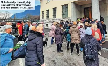  ?? FOTO: TINA HORVAT ?? S shodom želijo opozoriti, da je spolna zloraba otrok v Sloveniji zelo velik problem.