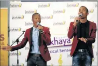  ?? Picture: MARK ANDREWS ?? BIG OPPORTUNIT­Y: Ncerha gospel duo Odwa Tomela and Luthando Mahonono, who are known as the Overcomers, are among seven Eastern Cape acts selected this week to form part of the Buyel’Ekhaya Music Festival line-up