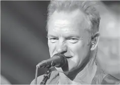  ?? — Reuters file photo ?? Sting performs a sound-check before his performanc­e at the Bataclan concert hall in Paris, France, last November 12.