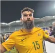  ??  ?? Mile Jedinak’s hopes of lining up against Honduras are slim.