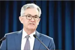  ?? AFP ?? Federal Reserve (Fed) head Jerome Powell.