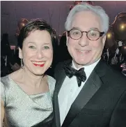  ??  ?? Pediatric liver specialist Dr. Richard Schreiber escorted his wife Christine Brownstein to the Canadian Liver Foundation’s flagship fundraiser.