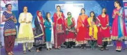  ?? HT FILE ?? HT felicitate­d a team of acid attack survivors led by Laxmi in the year 2014