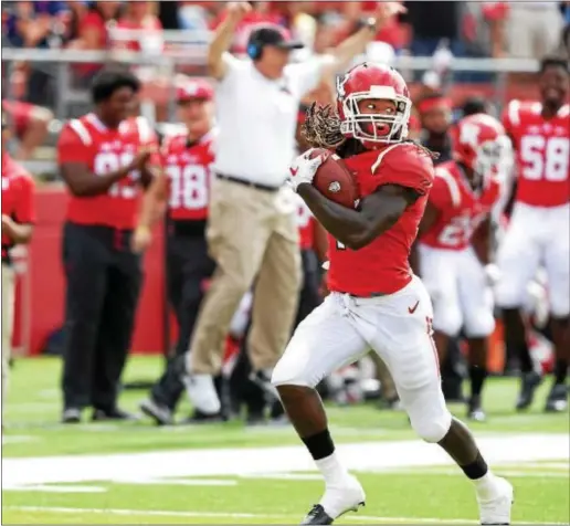  ?? JOHN BLAINE/ FOR THE TRENTONIAN ?? Janarion Grant, coming off a major injury, says he’s healthy and ready for the challenge against No. 8 Washington in Rutgers’ season opener on Friday.