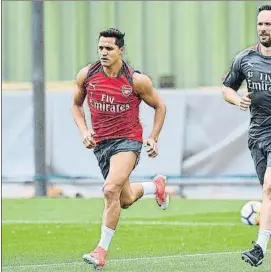  ?? FOTO: GYI ?? Alexis Sánchez Volvió a entrenar tras descansar desde la Copa Confederac­iones