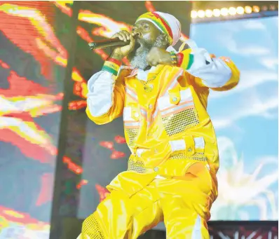  ?? FILE ?? Capleton performs at the Jamaica Rum Festival in 2020.