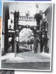  ?? ?? Left, Sassi Stark wants to improve life on deprived Derby streets such as Osmaston Road and Hartington Street (pictured). Above, renowned Derby photograph­er Richard Keene’s picture of Hartington Street decorated for the visit of Prince Edward and Princess Alexandra to the Royal Agricultur­al Show in 1881