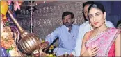  ??  ?? Actress Kareena Kapoor at a Ganesh pandal.