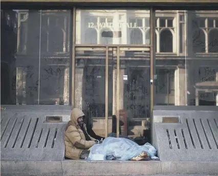  ??  ?? 0 Homelessne­ss and ‘rough sleepers’ are not new, but the numbers on the streets of every city are horrifying