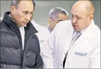  ?? ?? DEAD MAN WALKING? Coup-attempt leader Yevgeny Prigozhin (right) may yet face the wrath of Vladmir Putin.