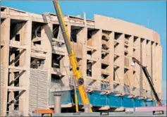  ?? ?? Imagen de las obras en el Camp Nou.