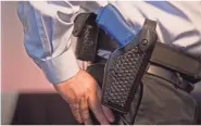  ??  ?? Mission-critical smart belts can sense when a police officer’s handcuffs or weapon is drawn.
