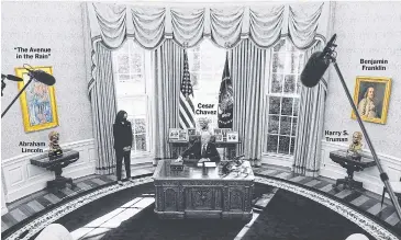  ??  ?? President Joe Biden in the Oval Office of the White House in Washington DC.