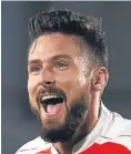  ??  ?? Olivier Giroud: more reasons to celebrate.