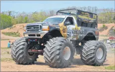  ??  ?? Guy Meister’s monster truck The Sheriff was a popular attraction at Kings County Off-road Racing’s third annual Valley Tire 4X4 Truck Rally.