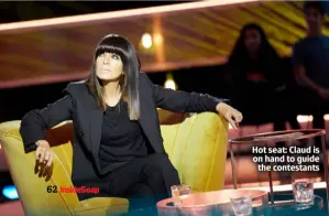  ?? ?? Hot seat: Claud is on hand to guide the contestant­s