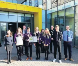  ?? LOUD charter ?? Hear our voices Marr College pupils in Troon praised for achieving Say It Out