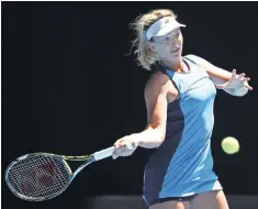  ?? CAMERON SPENCER, GETTY IMAGES ?? Coco Vandeweghe, above, beat defending champion and world No. 1 Angelique Kerber and defending French Open champion Garbine Muguruza en route to her first Grand Slam semifinal.