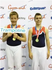  ??  ?? Russell Cooper and Thomas Hue took part in the regional team finals in Birmingham