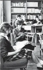  ??  ?? Seventies scene: Reading eagerly