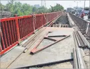  ?? PRAFUL GANGURDE ?? Widening of Kopri bridge on the Eastern Express Highway has already begun.