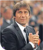  ??  ?? Chelsea boss Antonio Conte