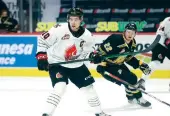  ??  ?? Moose Jaw Warriors captain Daemon Hunt signed with the Minnesota Wild on Thursday.