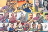  ?? SOURCED ?? ■
Students learning nuances of sitar via online class.