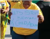  ?? Photos: Nwabisa Pondoyi ?? Members of the ANC Women’s league have been showing support to the victim and her family since the beginning of the case.