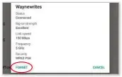  ??  ?? Tap ‘Forget’ and Android will delete a network
