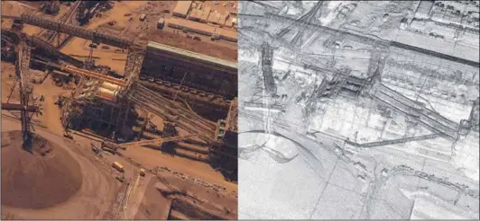  ??  ?? An example of a digital surface model of a mine site.