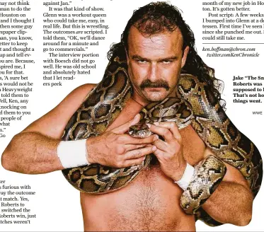  ?? WWE ?? Jake “The Snake” Roberts was supposed to lose. That’s not how things went.
