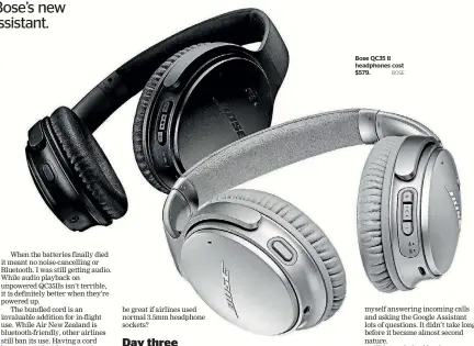  ?? BOSE ?? Bose QC35 II headphones cost $579.