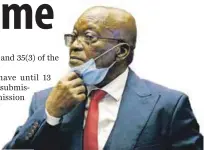  ??  ?? Hospitalis­ed: Former president Jacob Zuma