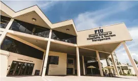  ??  ?? FIU’s Chaplin School is ranked as one on the top 30 schools of hospitalit­y in the nation.