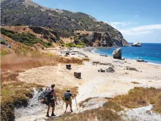  ?? Allen J. Schaben Los Angeles Times ?? WELCOMING view at Parsons Landing on Catalina Island.