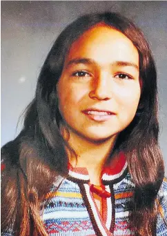  ?? WAYNE LEIDENFROS­T/PNG FILES ?? Monica Jack was 12 years old when she disappeare­d in May 1978. Garry Taylor Handlen is on trial for firstdegre­e murder in the case.