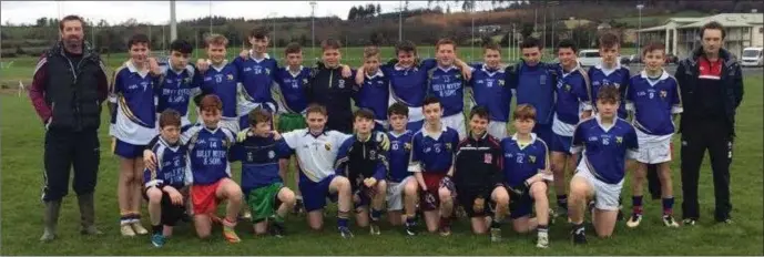  ??  ?? Colaiste Bhride first years A and B teams combined.