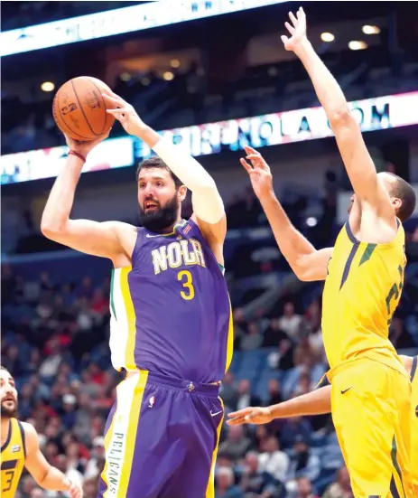  ?? | AP ?? “I felt it was time formeto kind of move on and have a new spot for me,” said Nikola Mirotic, whom the Bulls traded to the Pelicans last week.